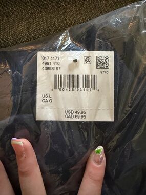 American Eagle Outfitters Navy Blue Quarter Zip Men's  in Original Packaging